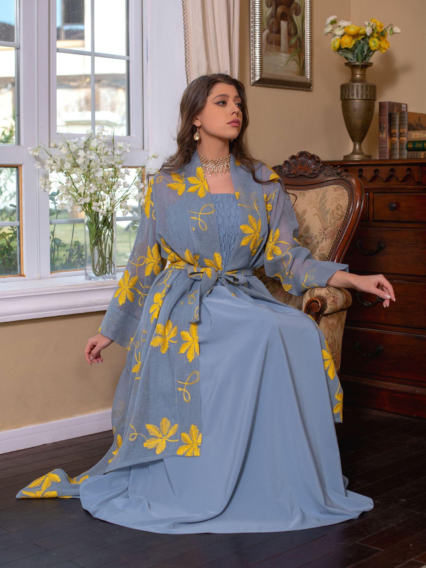 HAYA HAYA1076 2pcs Inner Dress  with Cardigan