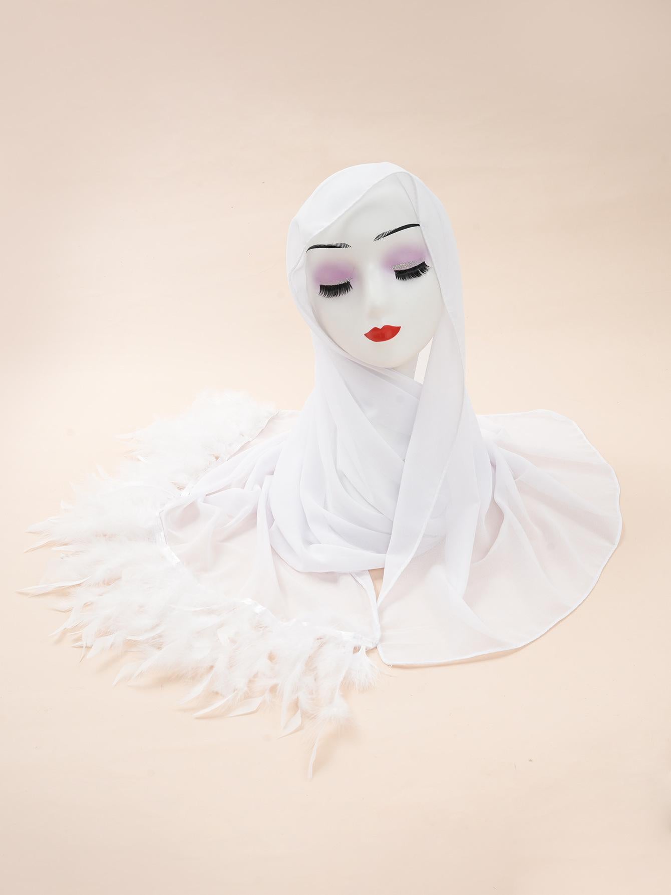 HAYA HA1146 Pure Color Chiffon Breathable Headscarf
