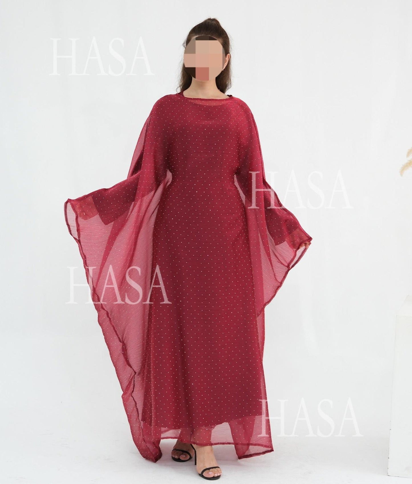 HA6619 Hot diamond long dress (with optional inner suit)