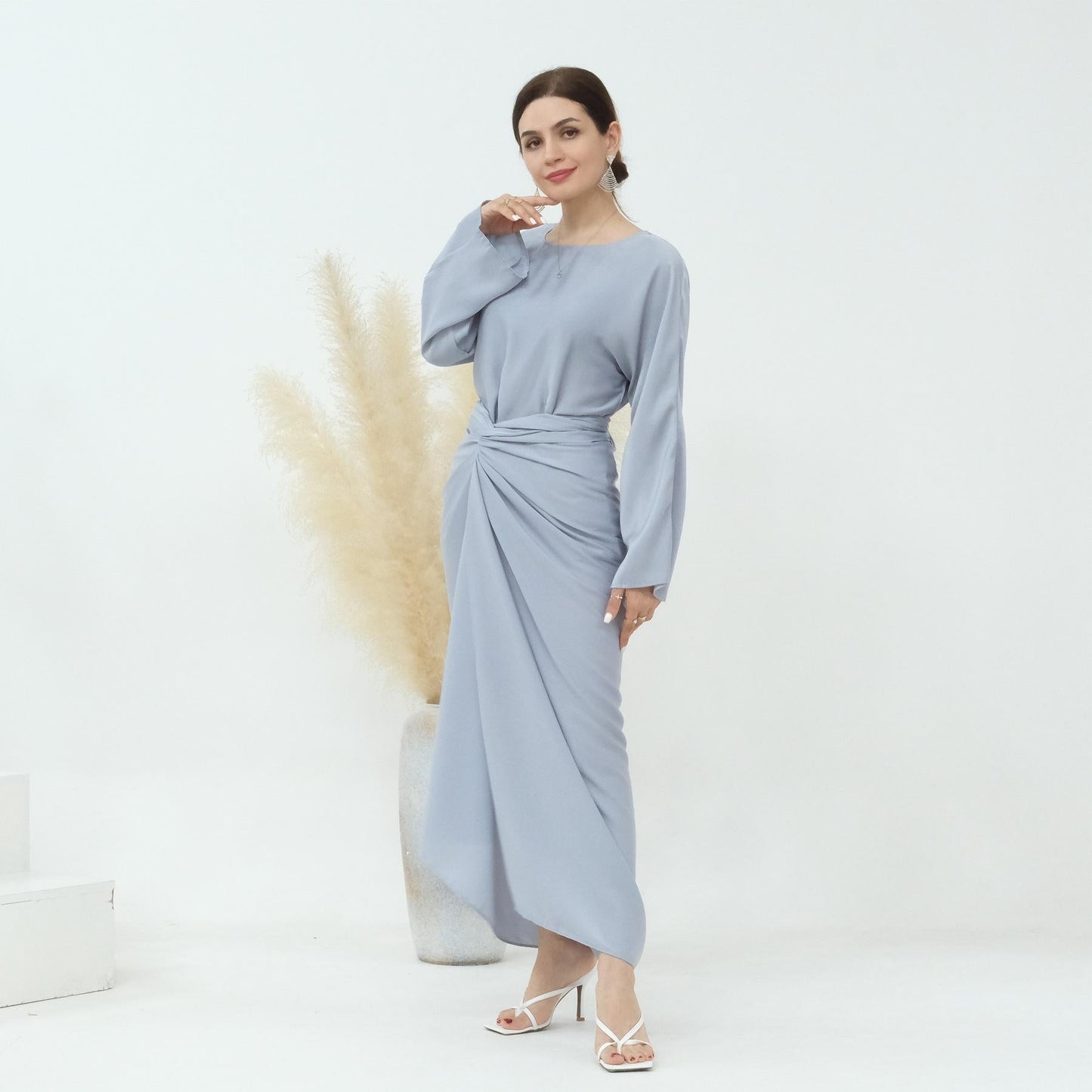 HAYA HAYA1010 2PCS Set Fashion Top and Skirt