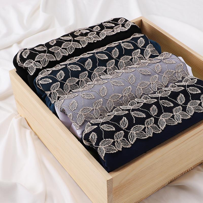 HAYA HA1130 Pearl Chiffon Lace Headscarf