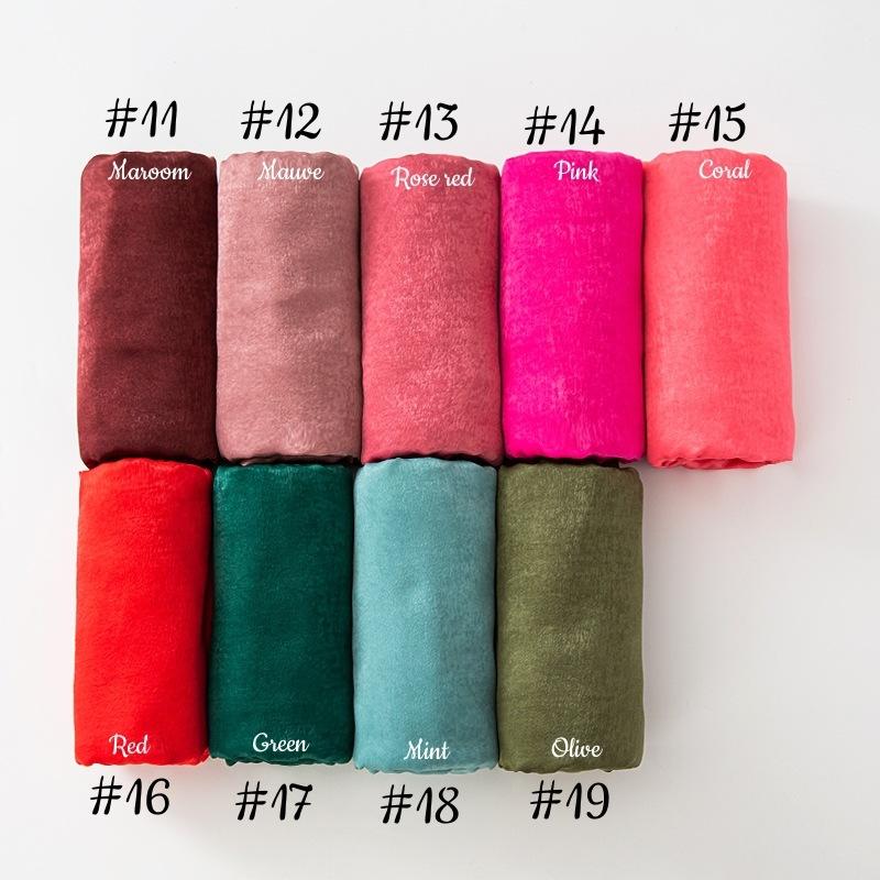 HAYA HAYA1069 Solid Color Scarf Baotou Scarf