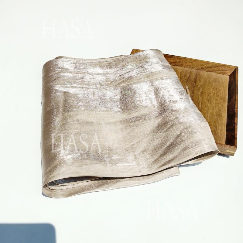 HA6479 A Simple Silk Scarf with A Mellow Color and A Light and Drapey Design