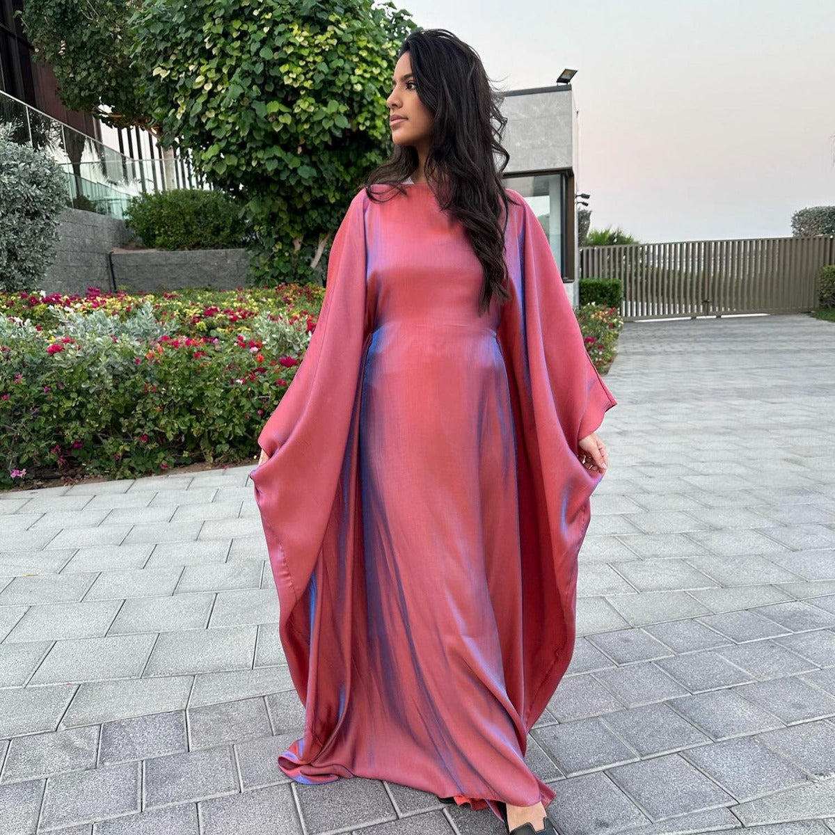 HA1348 Elegant Kaftan in Gold Cotton – 20 Vibrant Colors Available