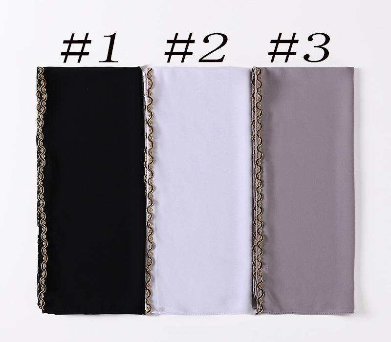 HAYA HA1131 Pearl Chiffon Lace Chain Headband