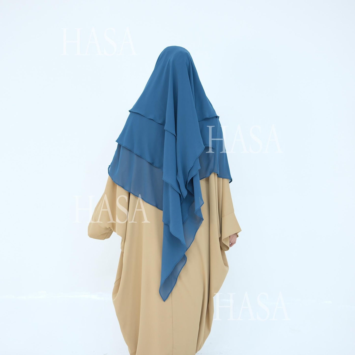 HA6475 Soft and large double-layer headscarf, wide solid color