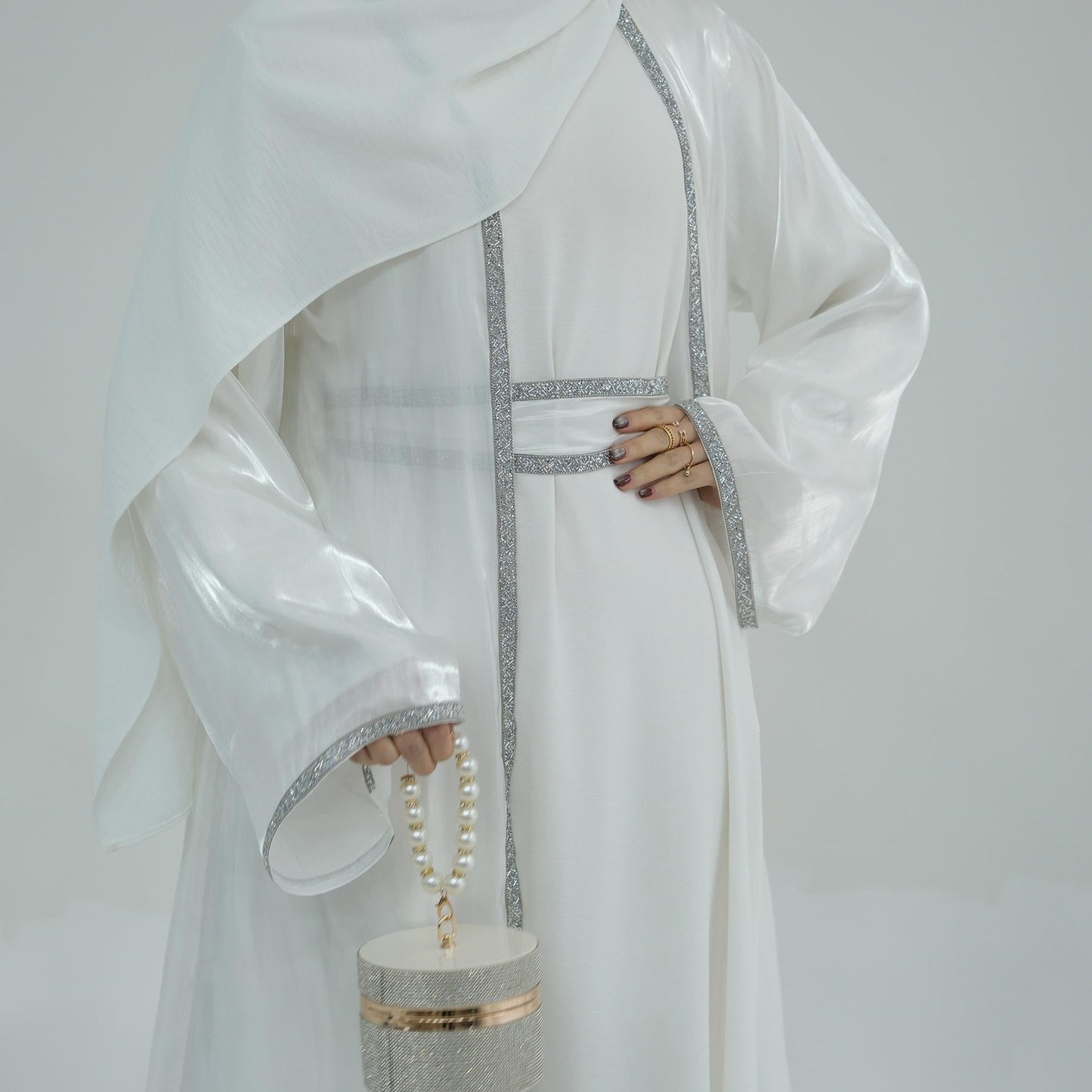 HAYA HA1184 2pcs Set Cardigan+Inner Dress