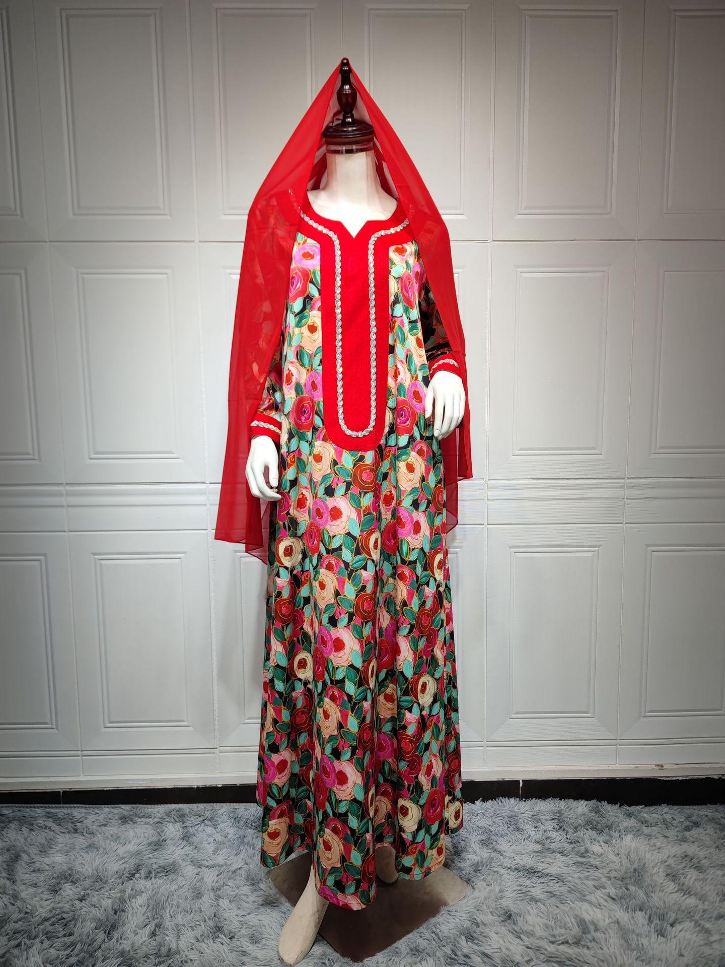 HAYA HAYA1073 Fashionable Embroidered Dress