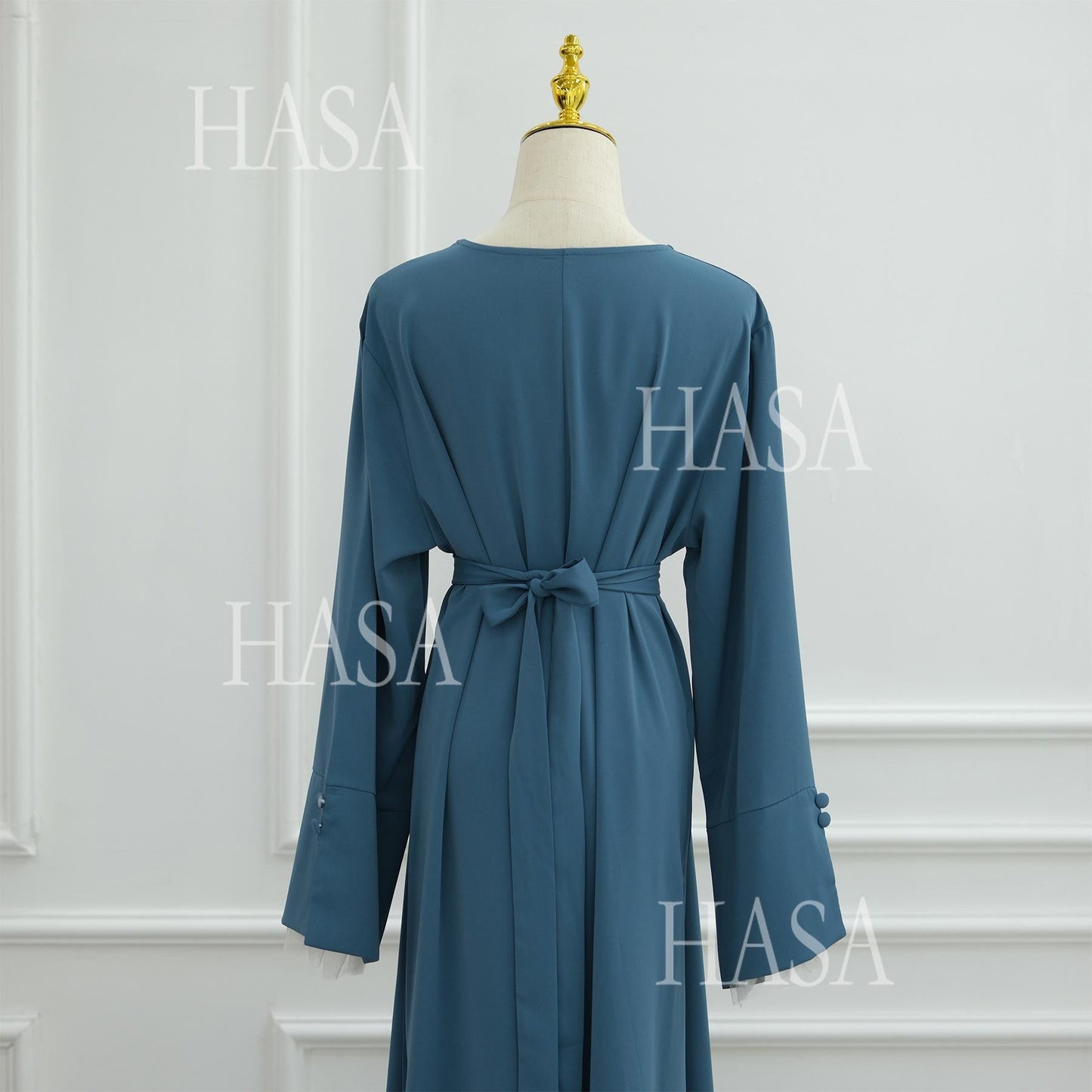 HASA's series HA6507 Simple style spliced lace robe dress (headscarf not included)