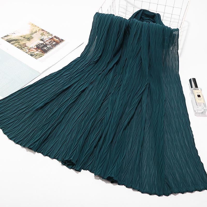HAYA HA1137 Pearl Chiffon Baotou Scarf