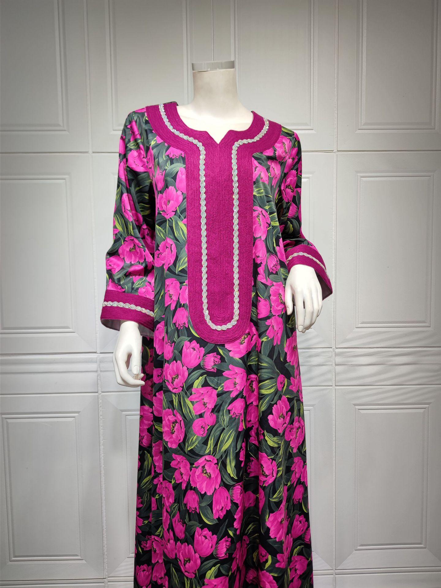 HAYA HAYA1072 Fashion New Product Hot Diamond Printed Dress