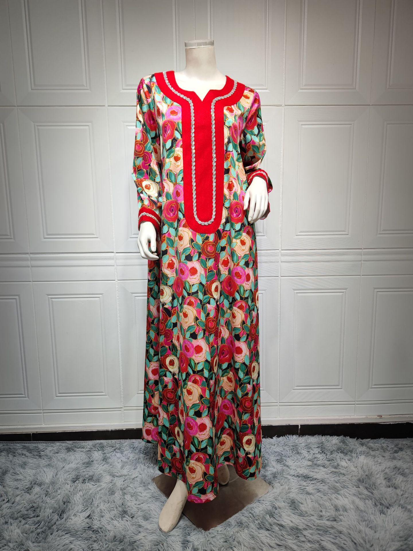 HAYA HAYA1073 Fashionable Embroidered Dress