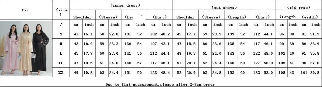 HA6581 Solid color three-piece women's long skirt suit