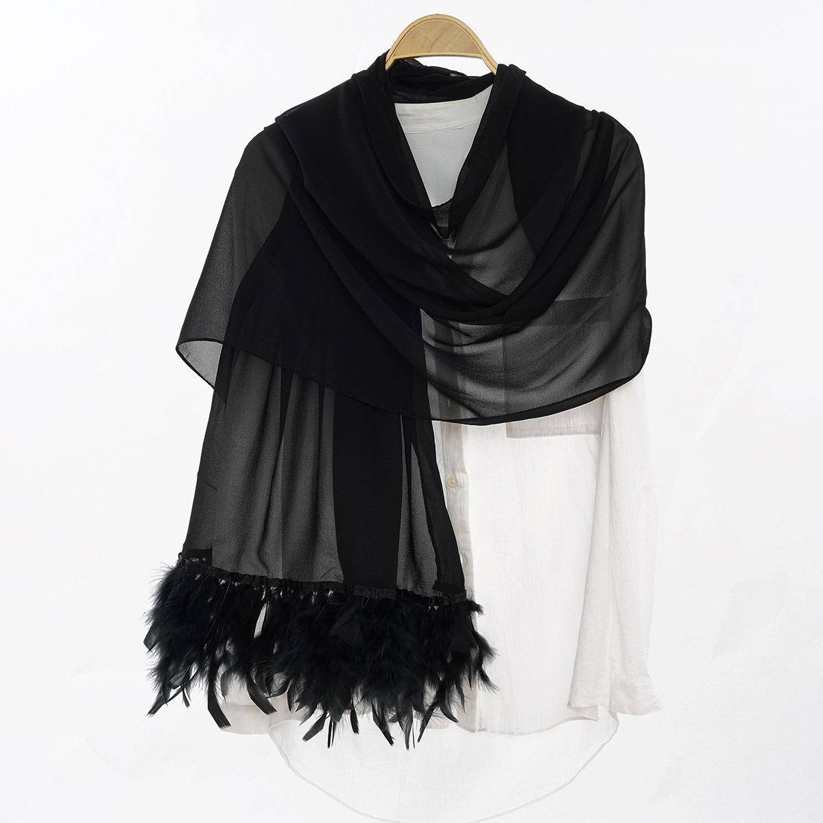HAYA HA1146 Pure Color Chiffon Breathable Headscarf