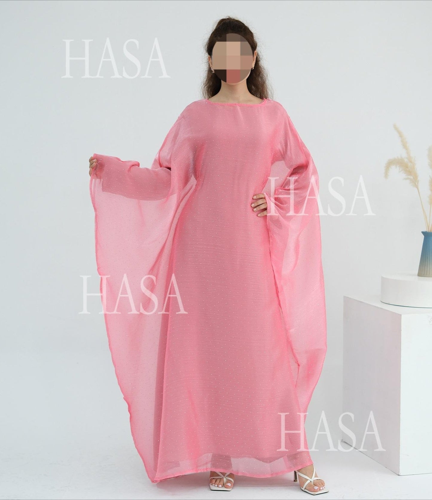 HA6619 Hot diamond long dress (with optional inner suit)