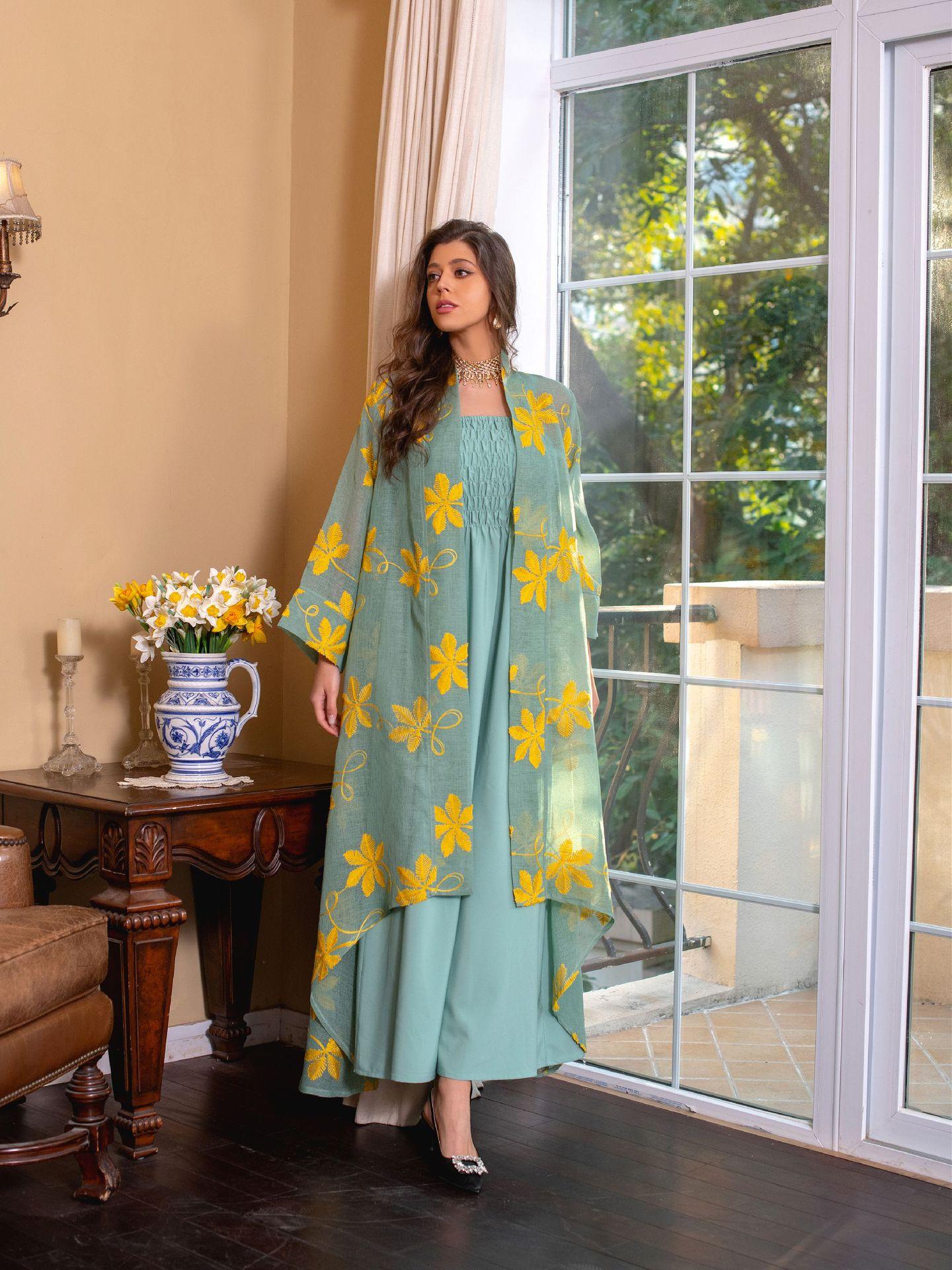 HAYA HAYA1076 2pcs Inner Dress  with Cardigan