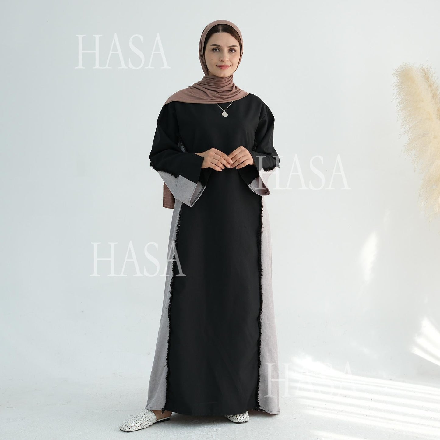 HA5606 Stylish Patchwork Robe - Cardigan and Dress (belt Pockets Only on Dress) party  wear red dress graduation  dress thick  thigh 2  part bow  outfits