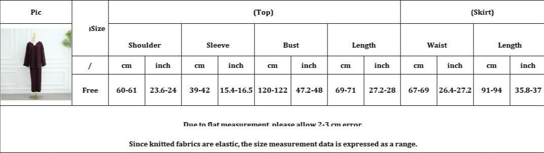HA6601 Autumn and Winter Thickened Knitted Suit Solid Color Two-piece Skirt Suit (optional Headscarf)