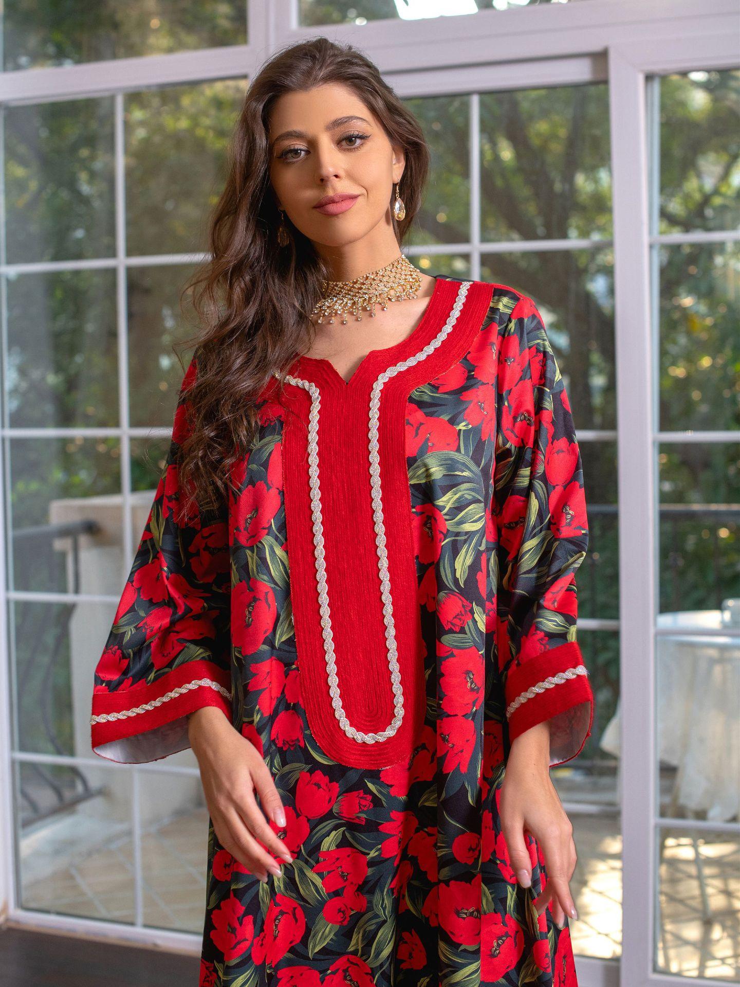 HAYA HAYA1072 Fashion New Product Hot Diamond Printed Dress