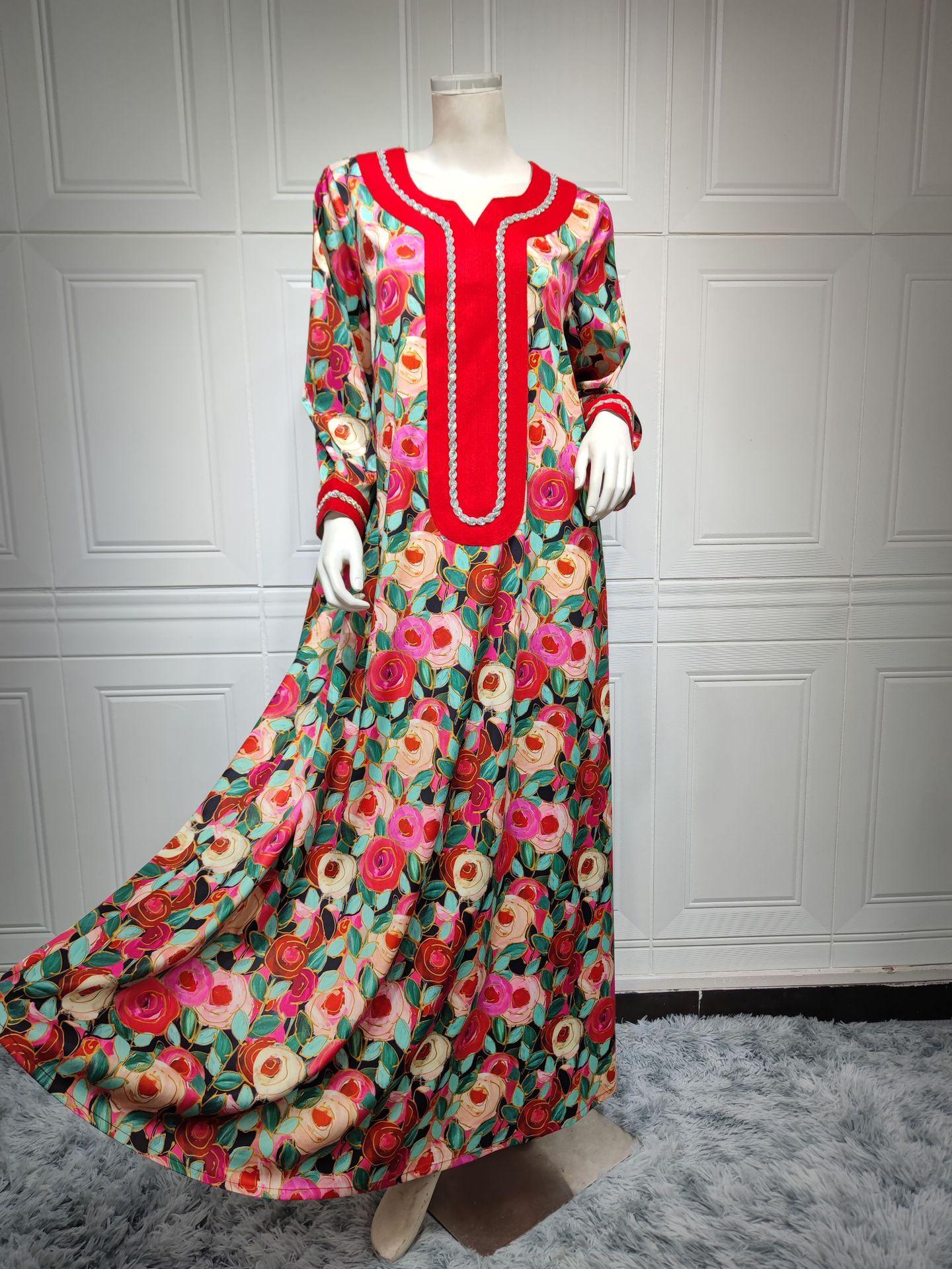 HAYA HAYA1073 Fashionable Embroidered Dress