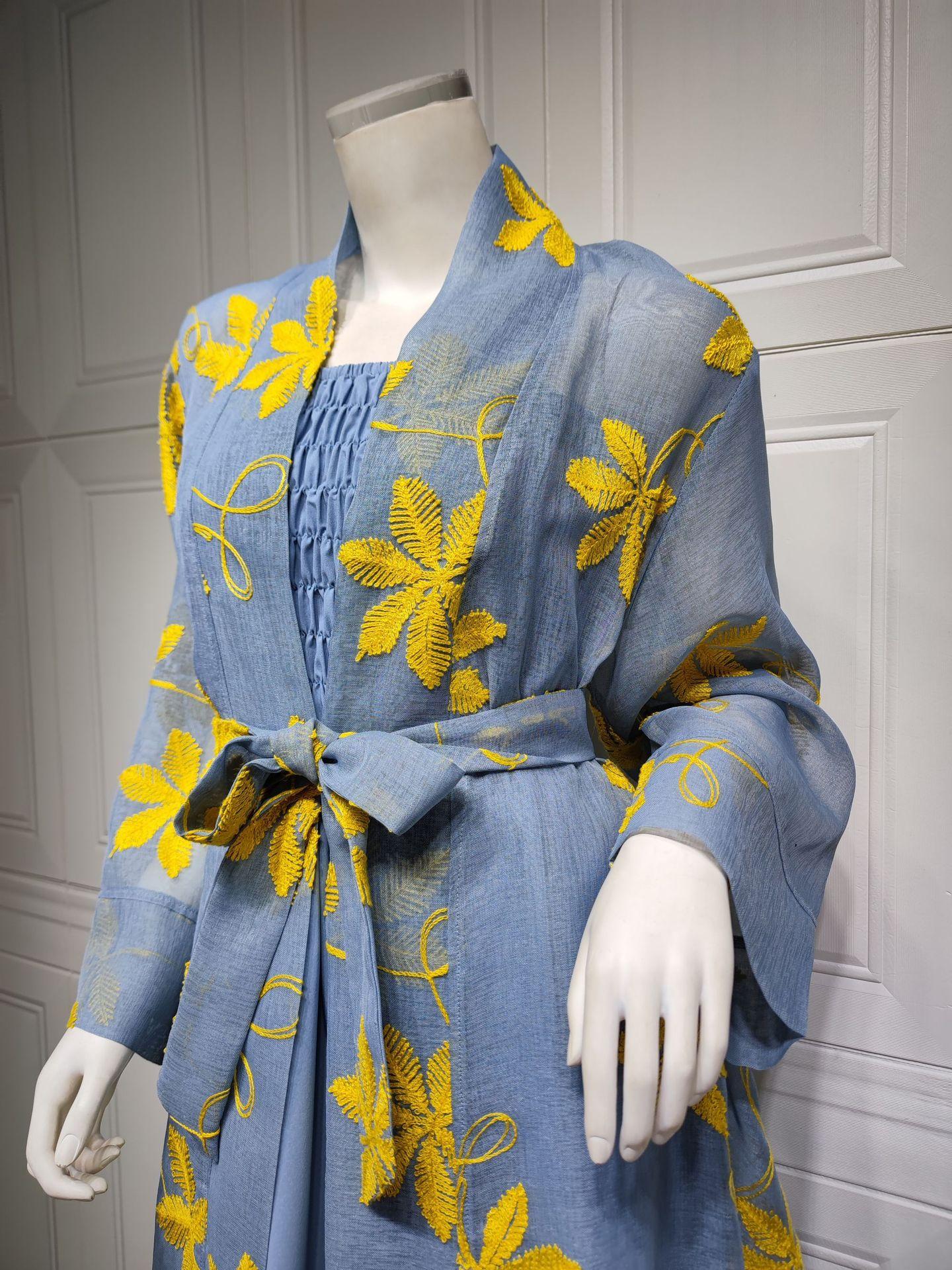 HAYA HAYA1076 2pcs Inner Dress  with Cardigan