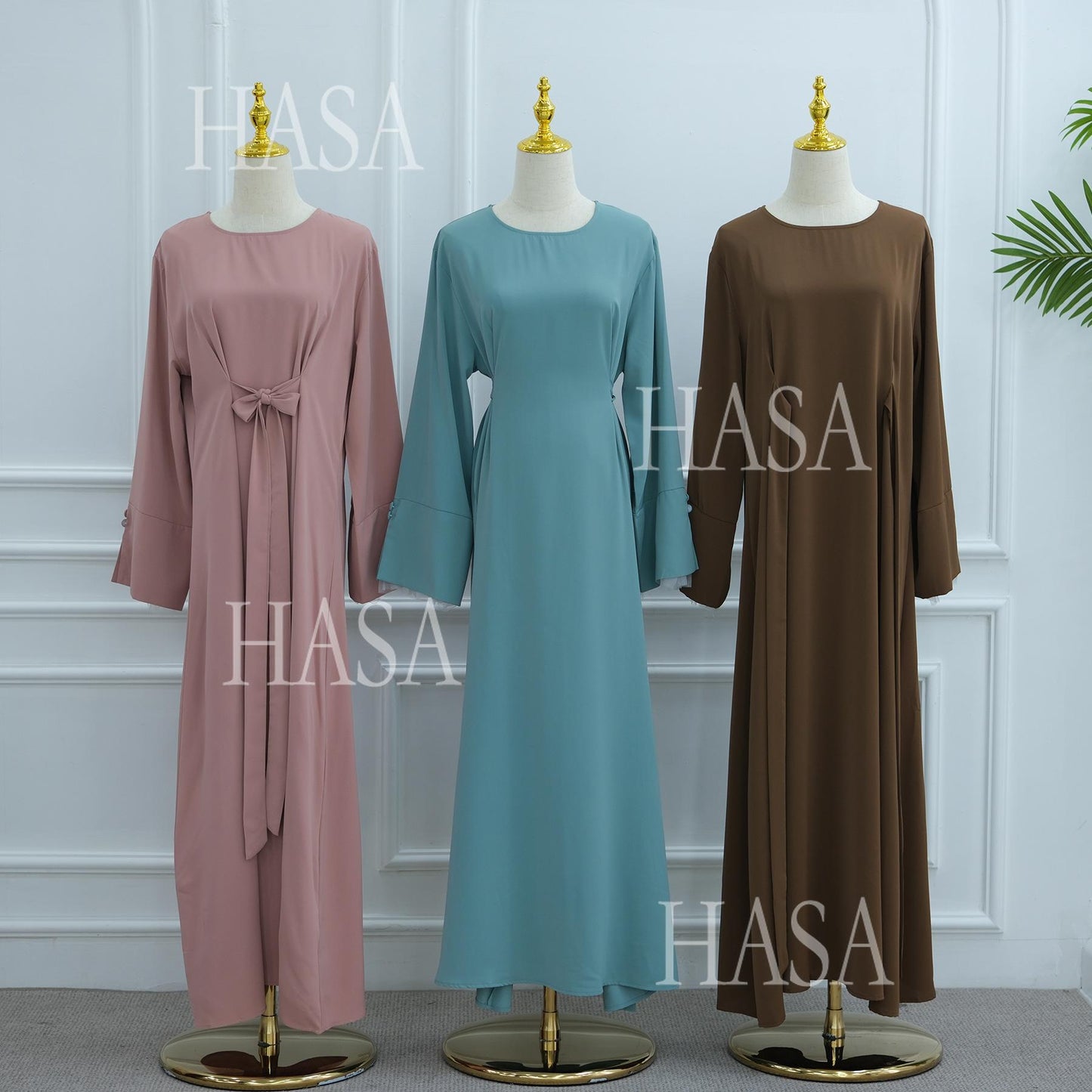HASA's series HA6507 Simple style spliced lace robe dress (headscarf not included)