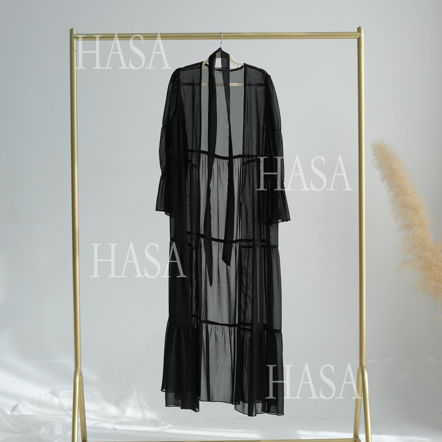 HA5880 Chiffon Texture Layered Design, A Two-way Dress Suitable for Both Daily and Formal Occasions