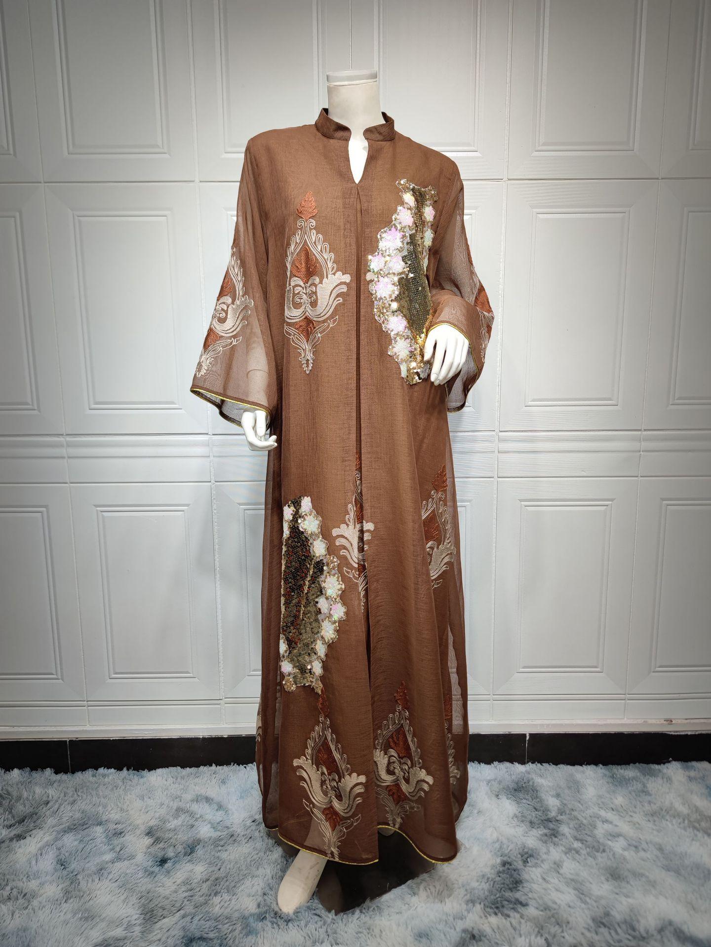 HAYA HAYA0443 Muslim Embroidered Dress
