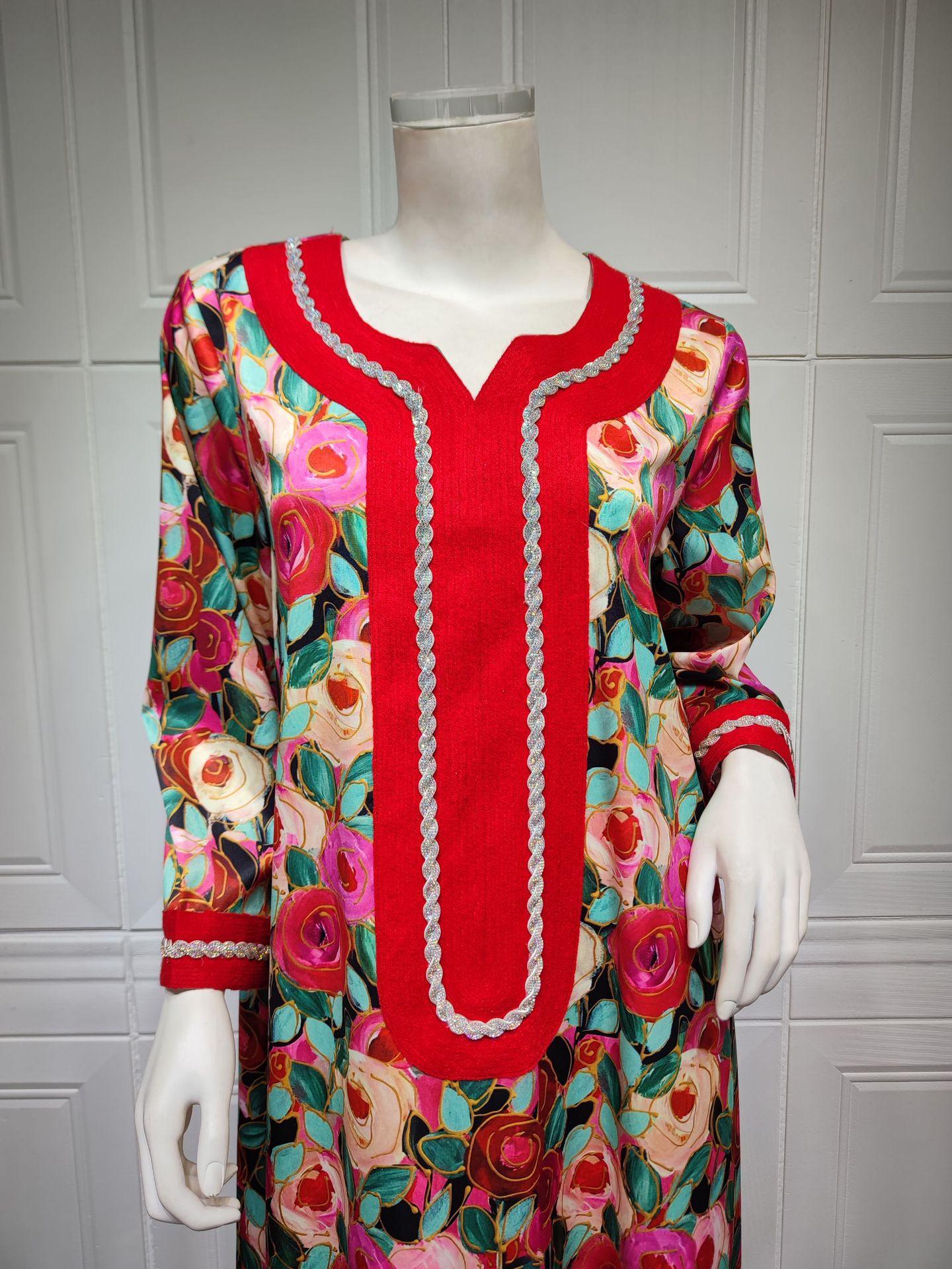 HAYA HAYA1073 Fashionable Embroidered Dress