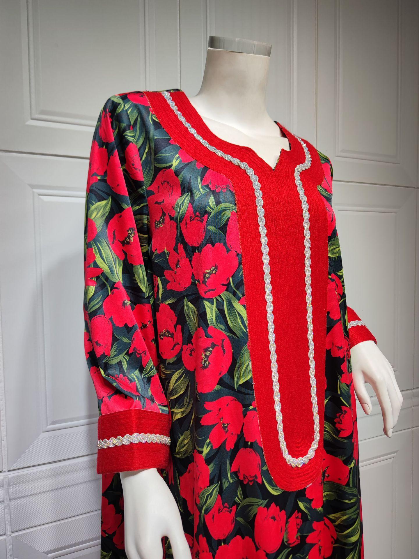 HAYA HAYA1072 Fashion New Product Hot Diamond Printed Dress