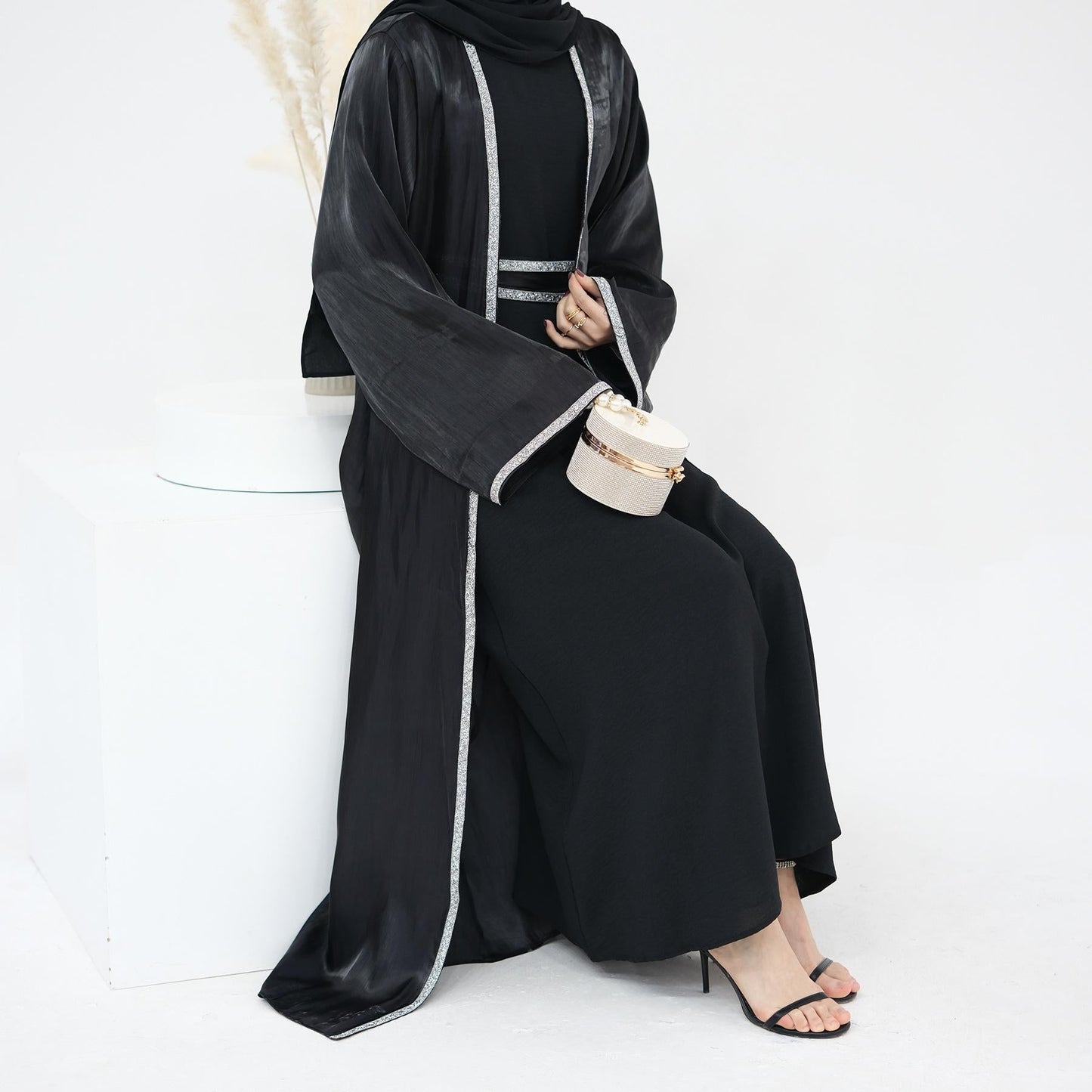 HAYA HA1184 2pcs Set Cardigan+Inner Dress