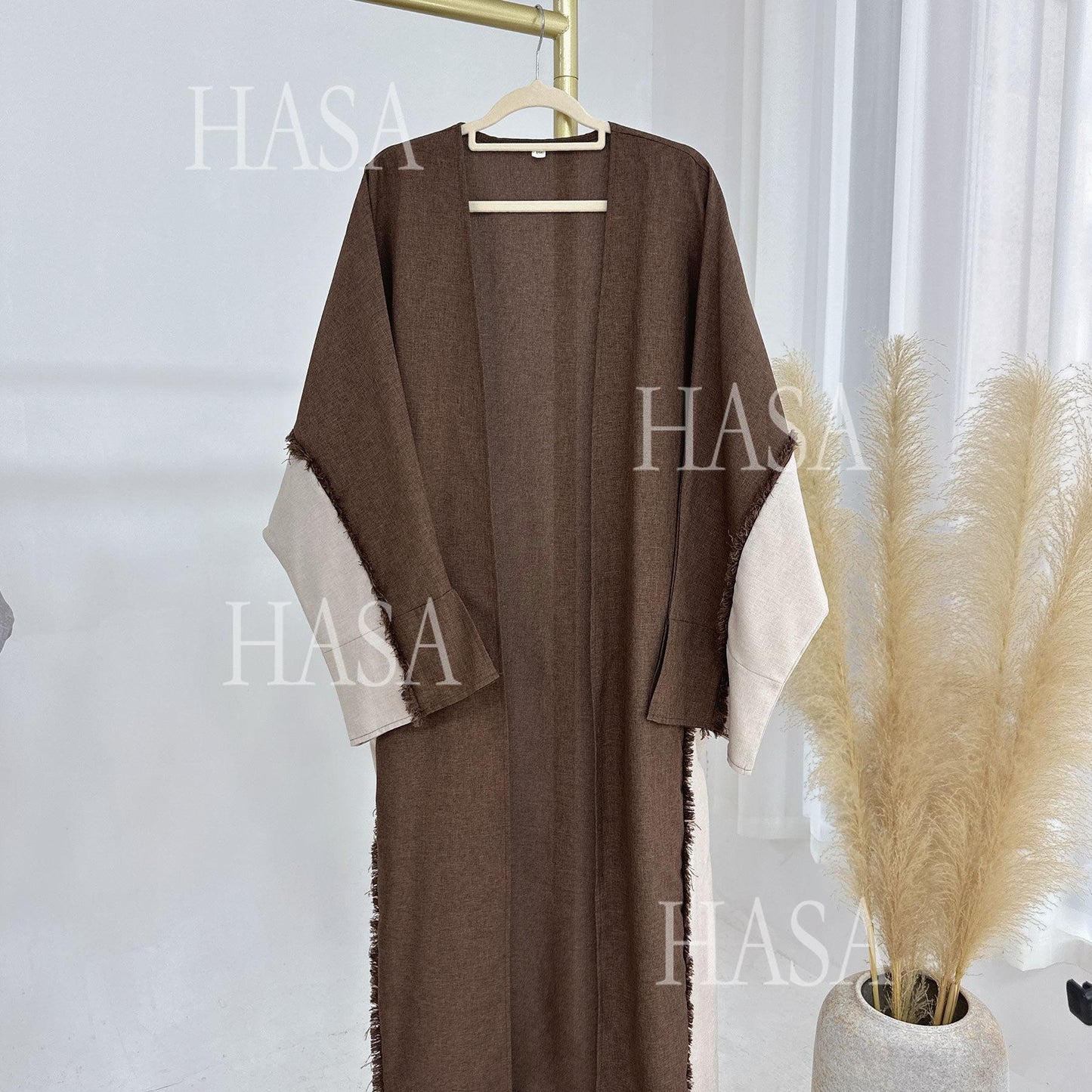 HA5606 Stylish Patchwork Robe - Cardigan and Dress (belt Pockets Only on Dress) party  wear red dress graduation  dress thick  thigh 2  part bow  outfits