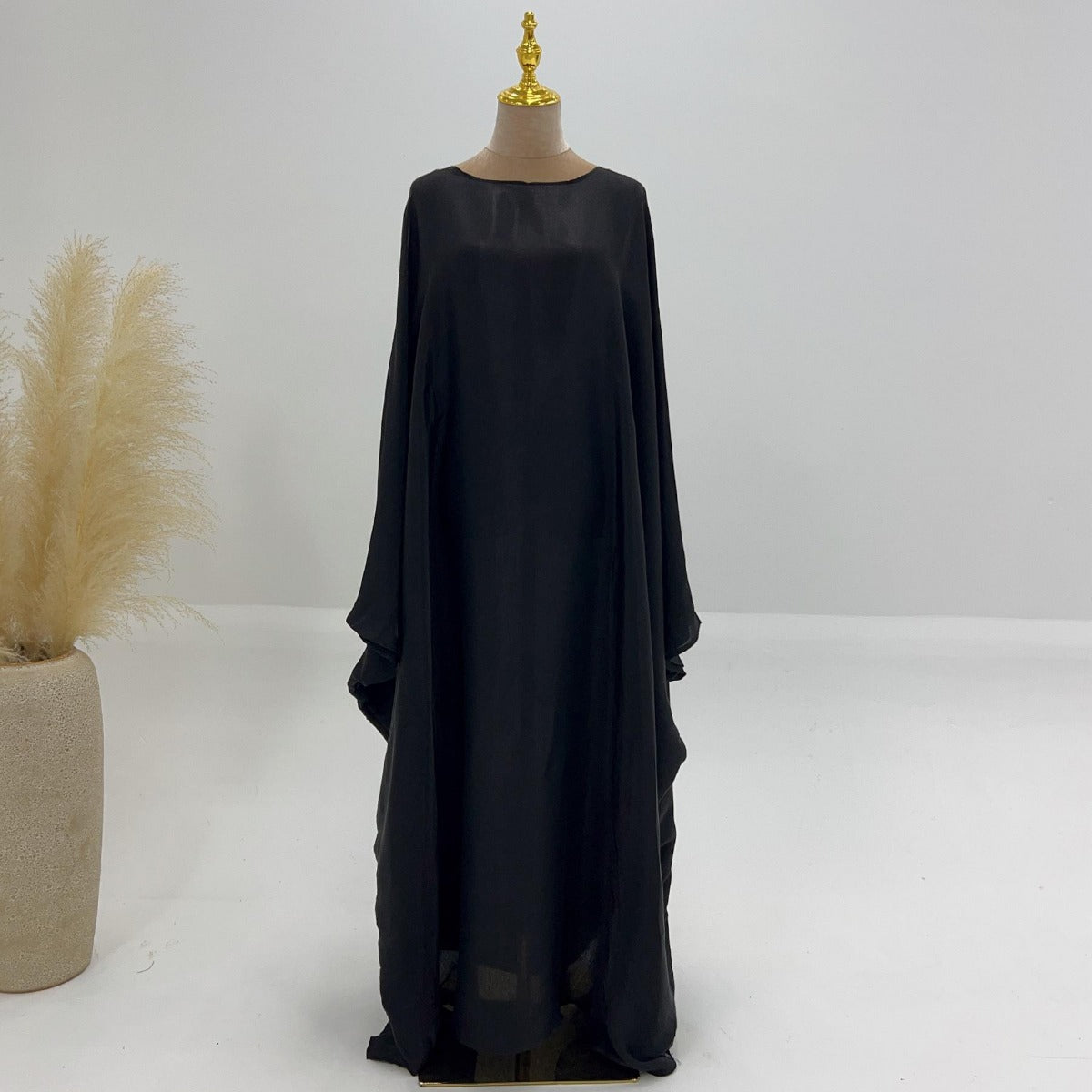 HA1348 Elegant Kaftan in Gold Cotton – 20 Vibrant Colors Available