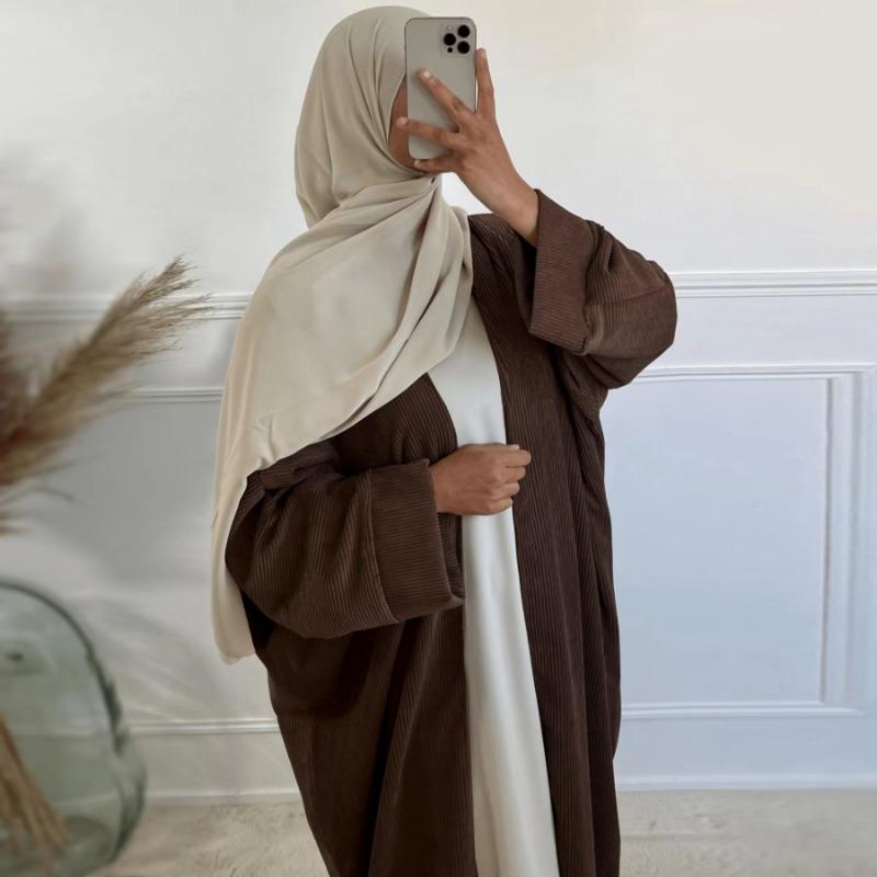 HAYA HAYA0566 Autumn/Winter Corduroy Cardigan Coat