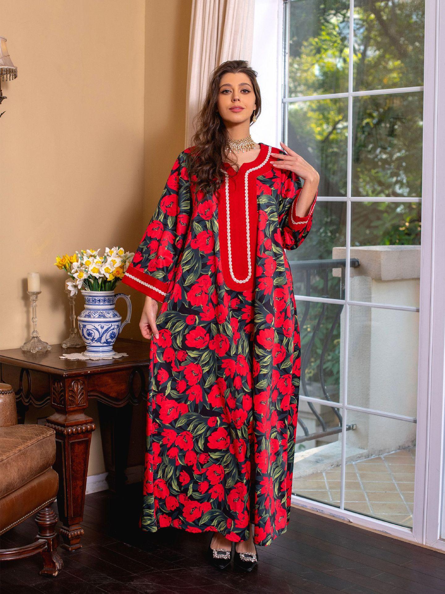 HAYA HAYA1072 Fashion New Product Hot Diamond Printed Dress