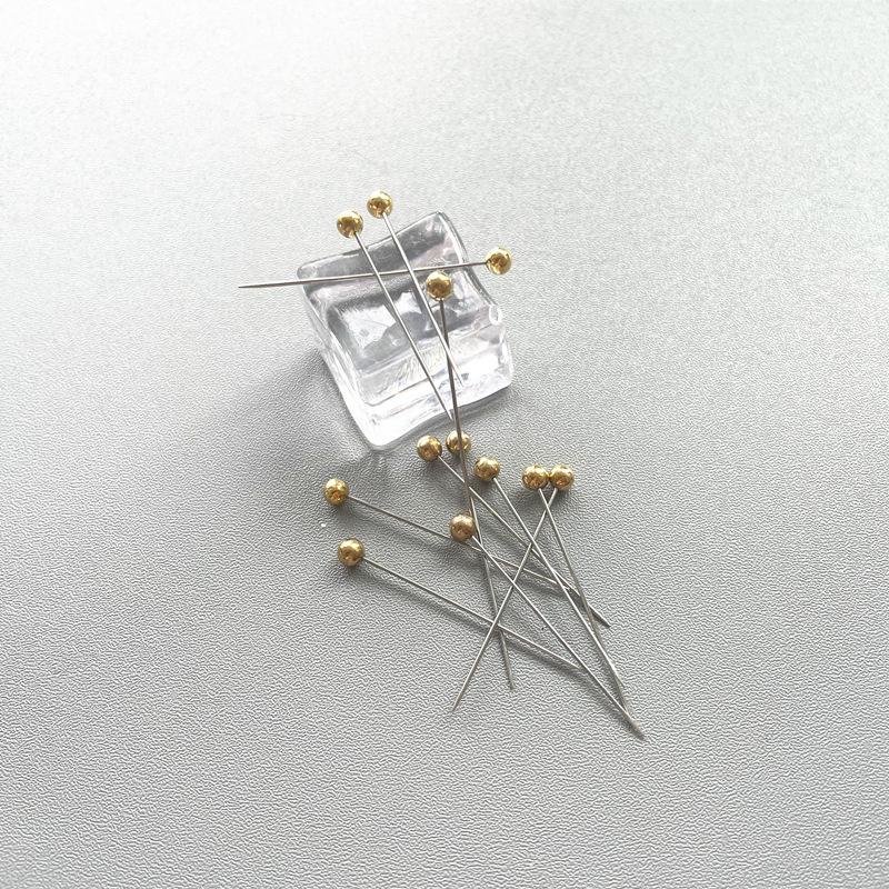 HAYA HAYA1066 100pcs/box Stainless Steel Pearl Breast Needle Scarf Button