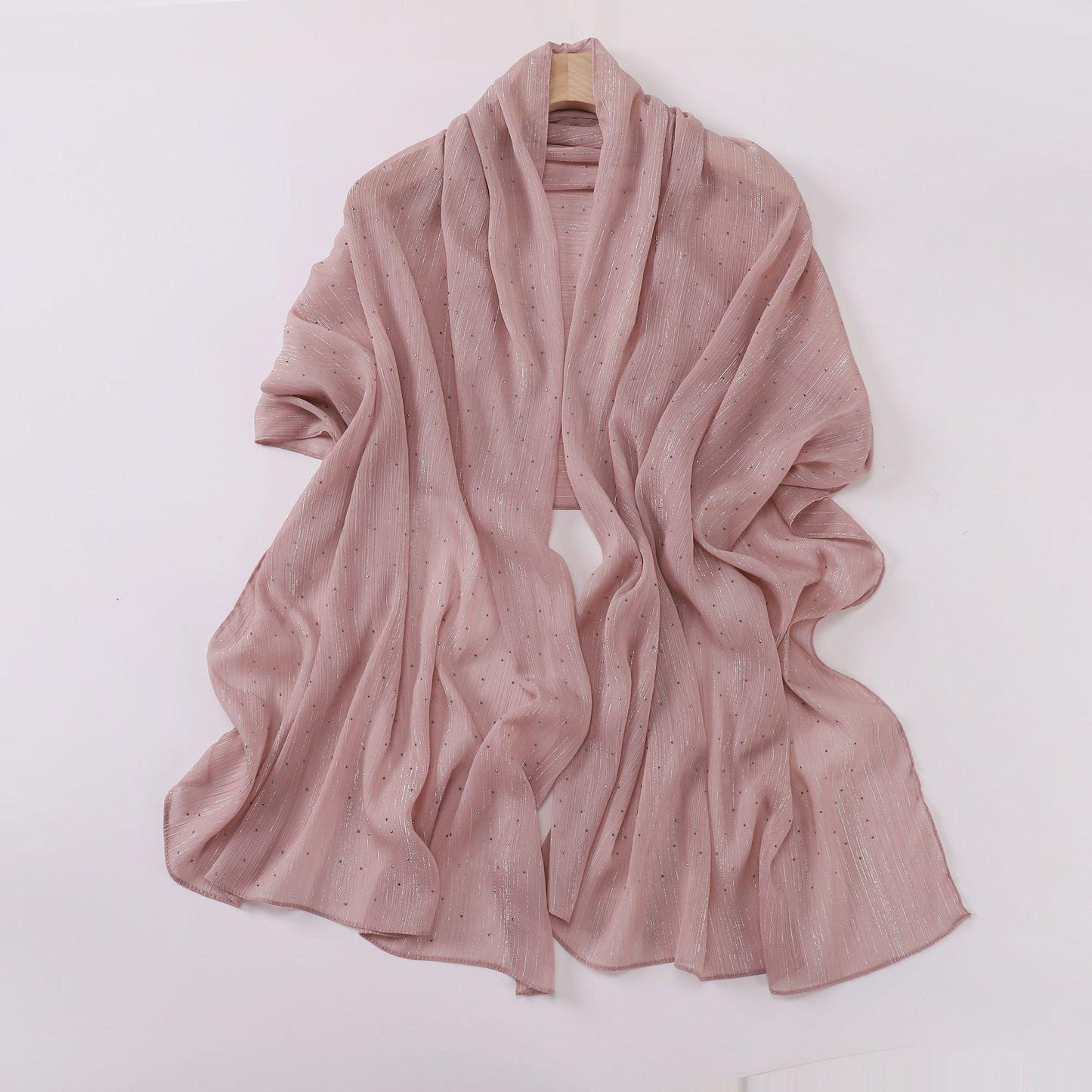 HAYA HA1114 All Over The Sky Hot Drilling Long Scarf Hijab