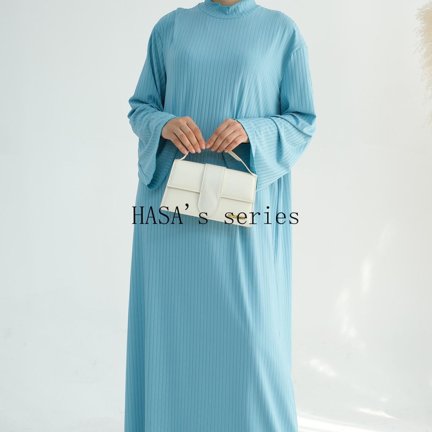 HA5509 Beautiful Stand Collar Dress Robe - Lightweight multi-color design, comfortable and stylish party  wear red dress thick  thigh 2  part bow  outfits