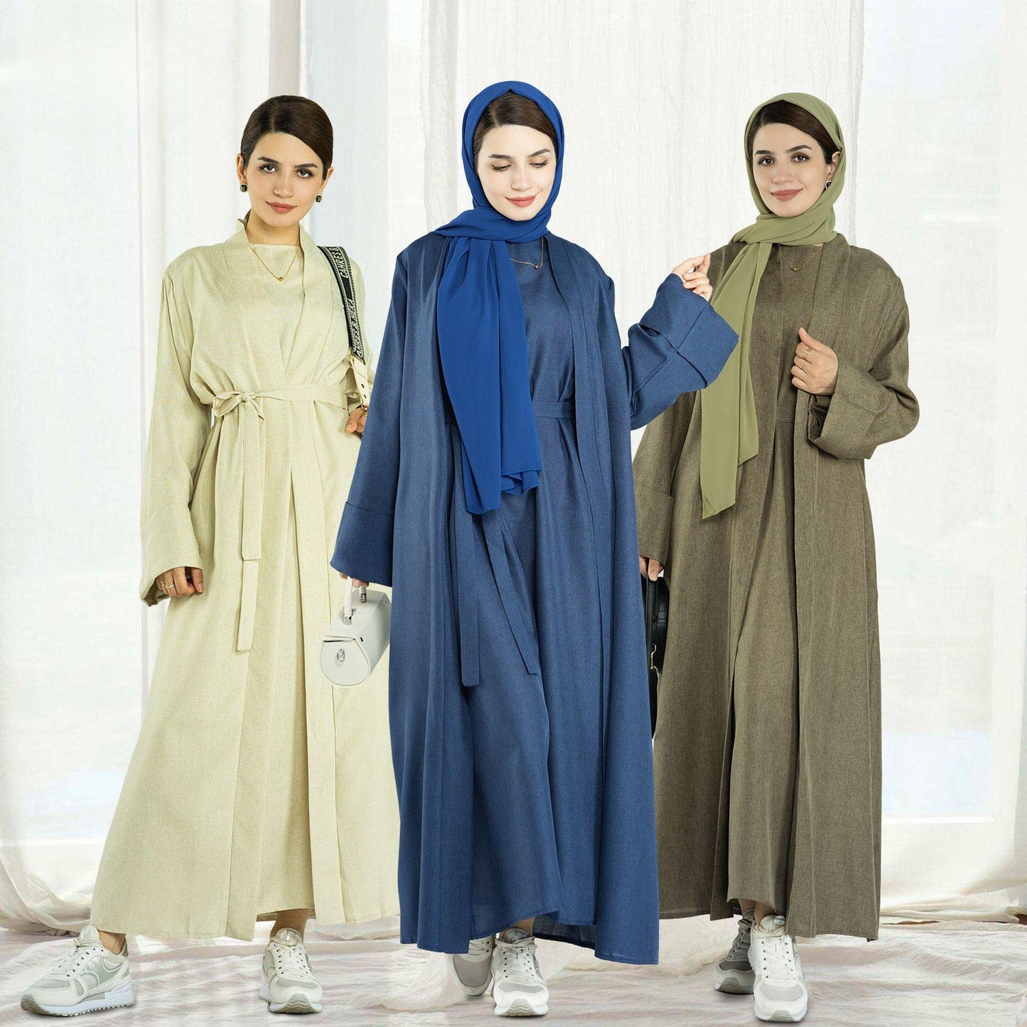 HAYA HAYA0710 2pcs Set Cardigan+Inner Dress