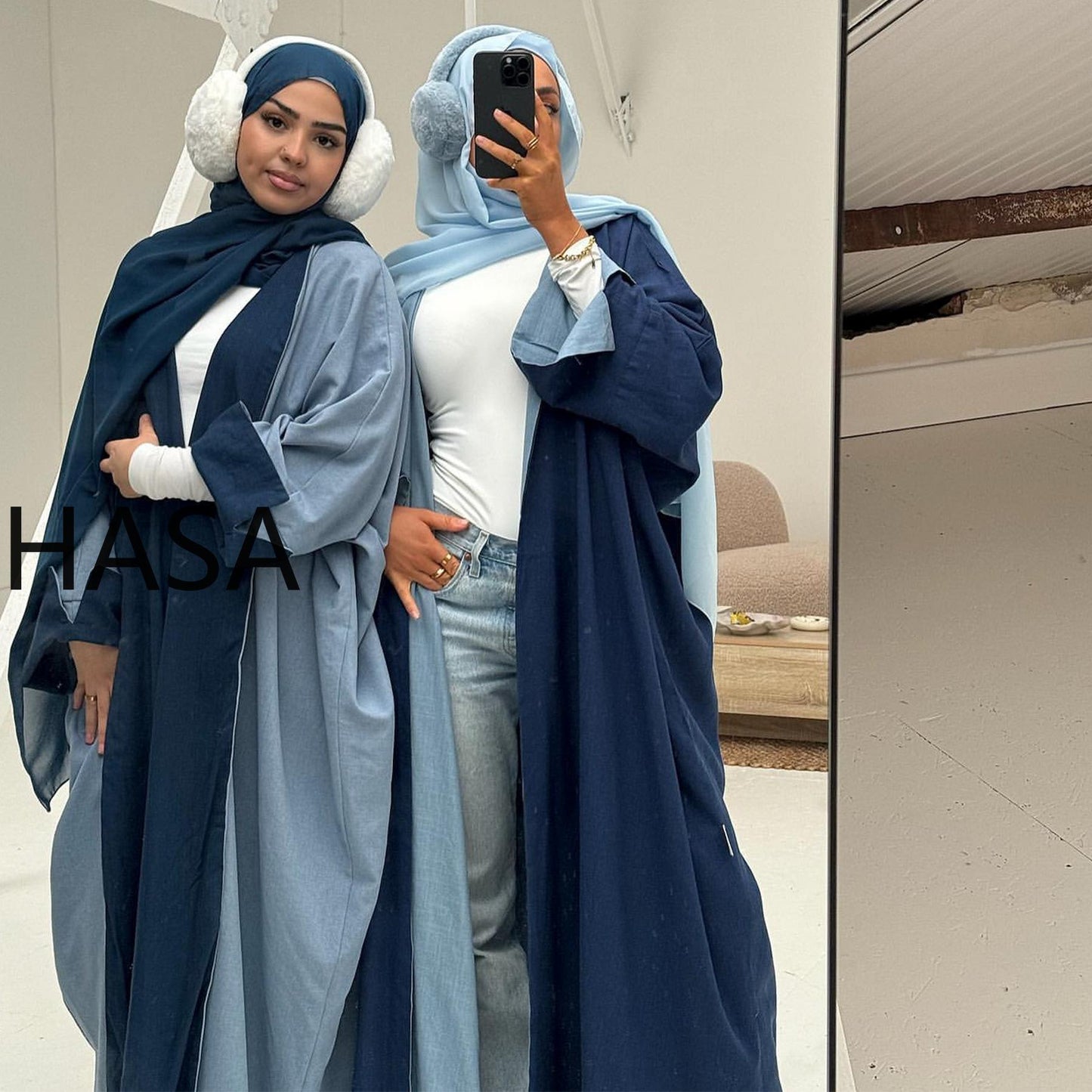 HASA HA4827 Reversible and versatile elegant robe