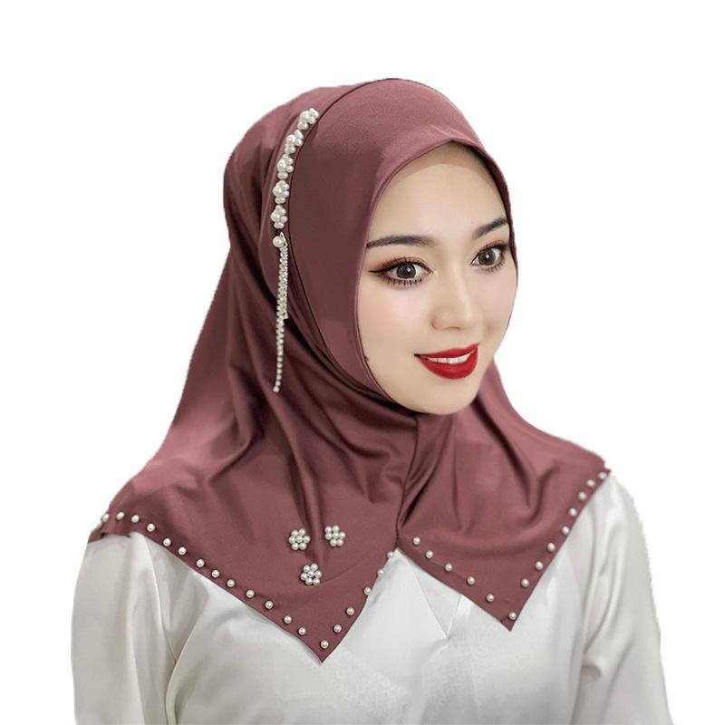 HAYA HA1110 Monochrome Beaded Flower Headband