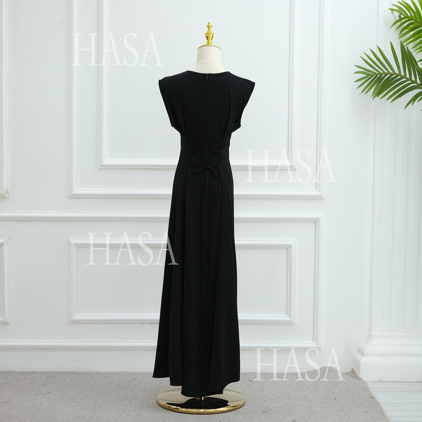 HA6529 Embroidered cardigan robe with headscarf, optional inner wear combination
