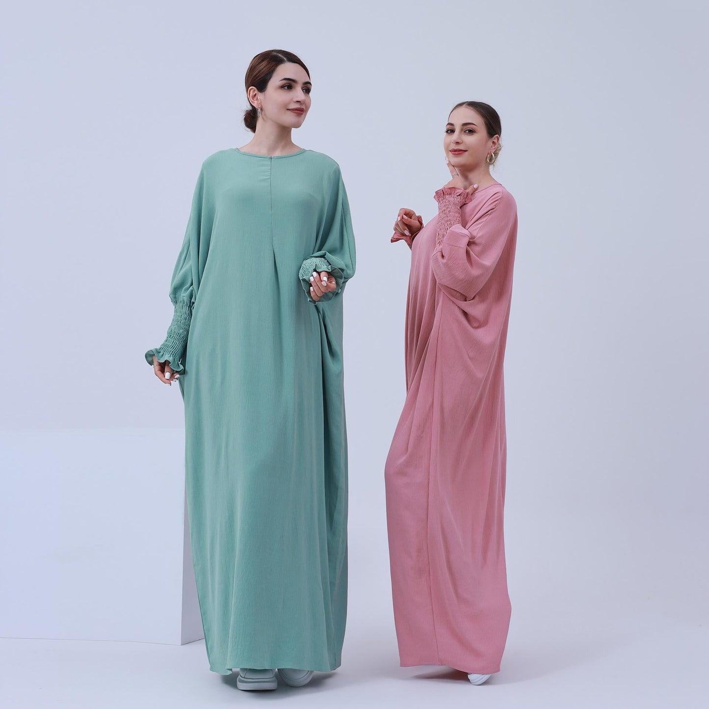 HAYA HAYA1003 Solid Bat Dress