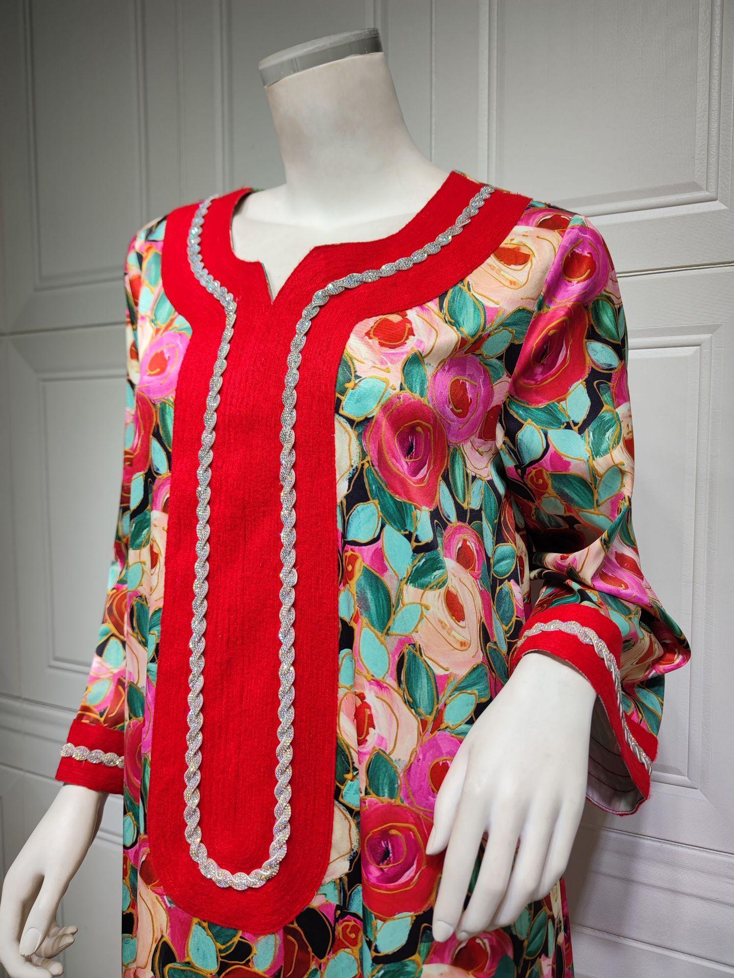 HAYA HAYA1073 Fashionable Embroidered Dress