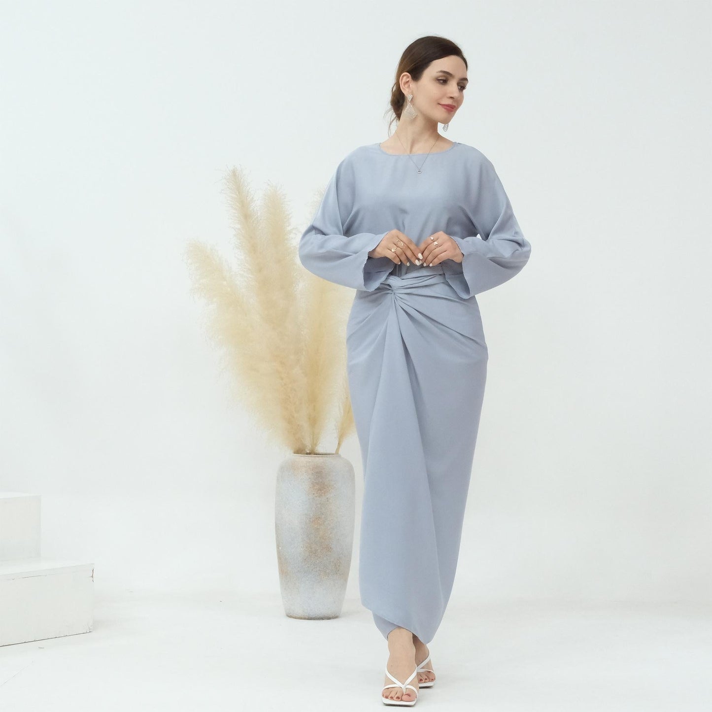 HAYA HAYA1010 2PCS Set Fashion Top and Skirt