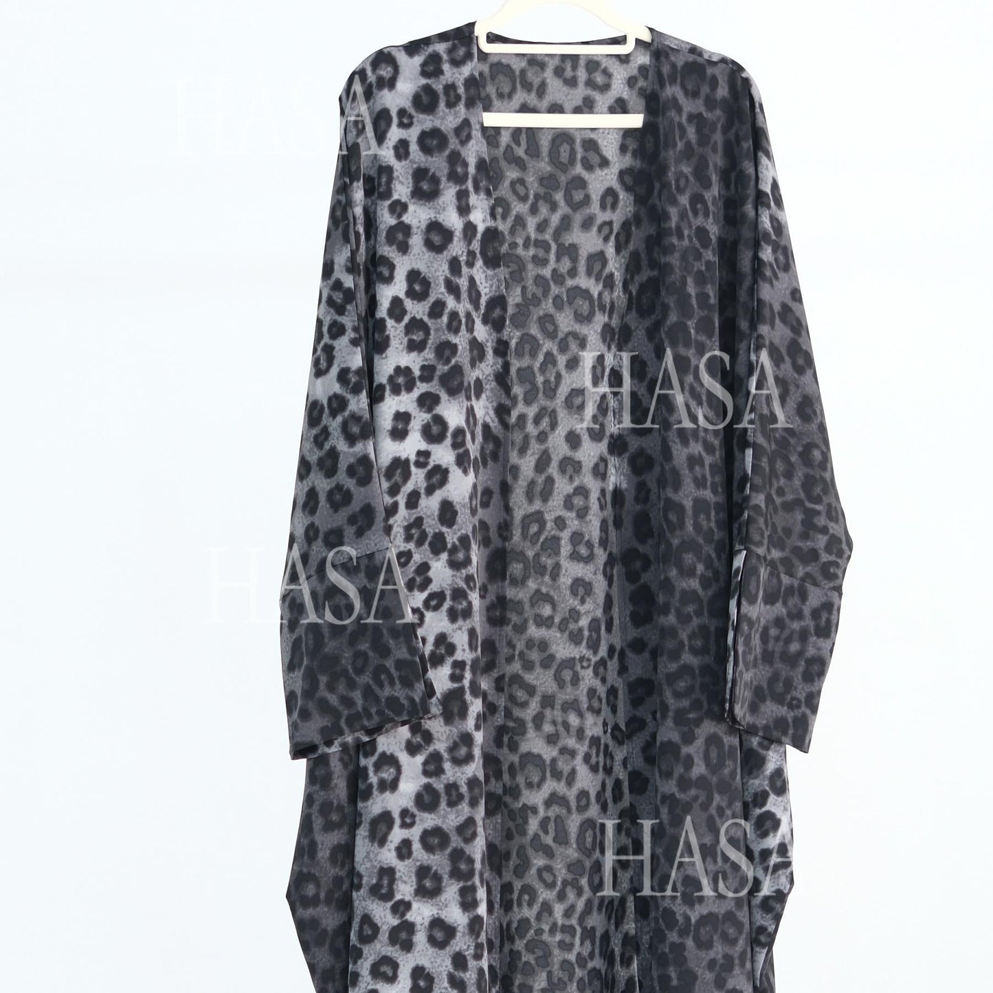 HA6576 Women's Printed Cardigan Abaya (with Optional Matching Headscarf)