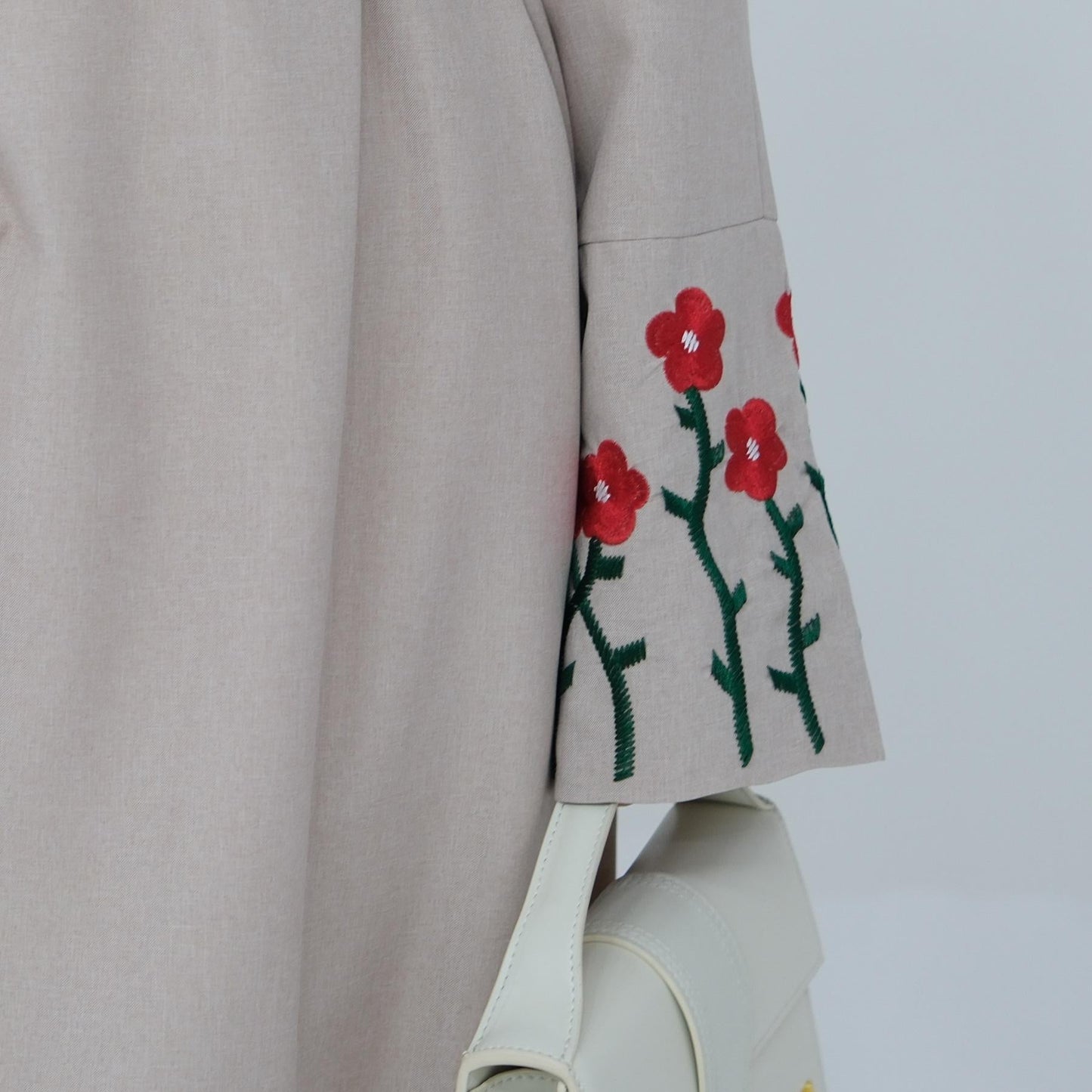 HAYA HAYA1090 Flower Embroidery Elegant Dress