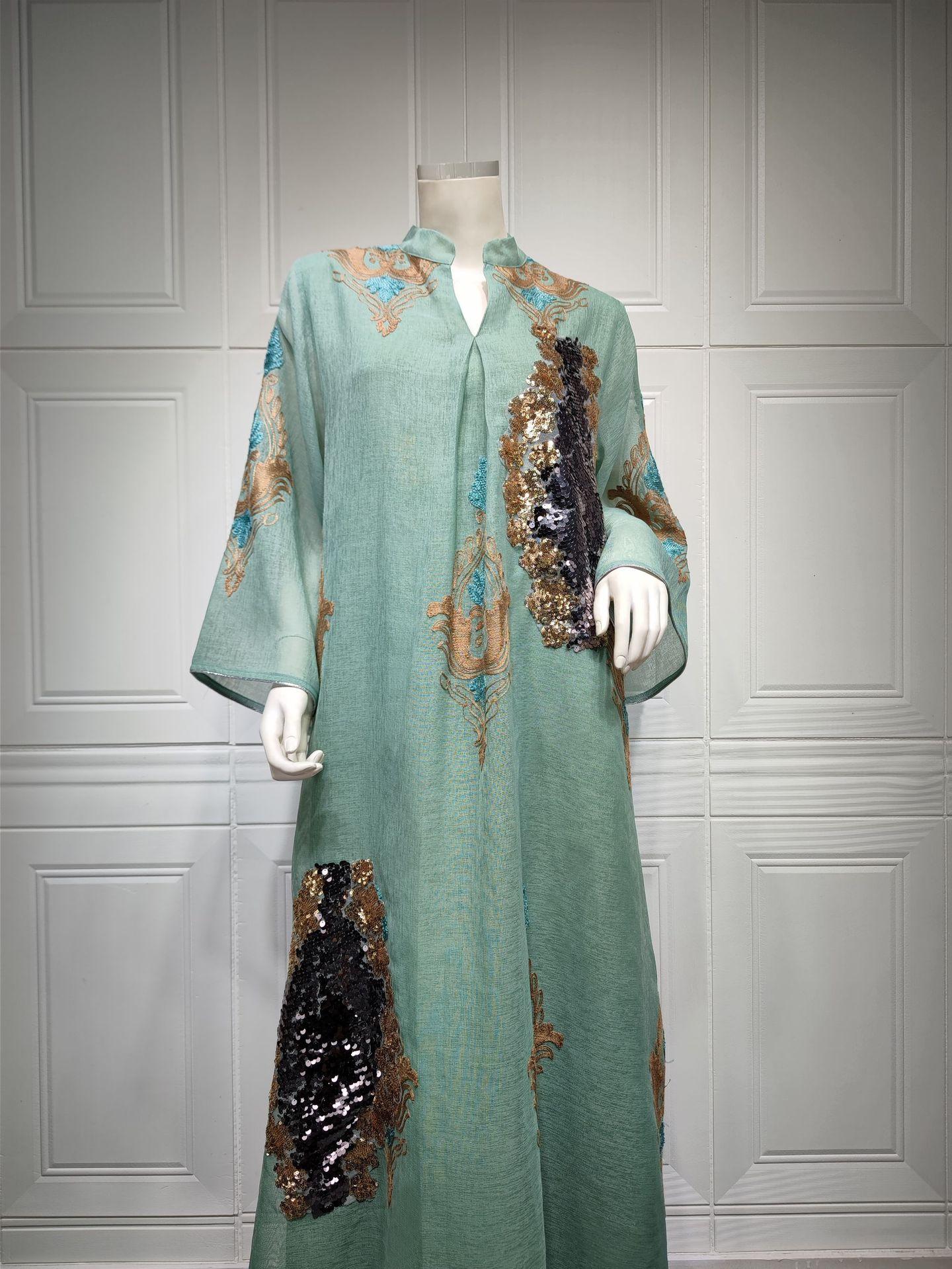 HAYA HAYA0443 Muslim Embroidered Dress