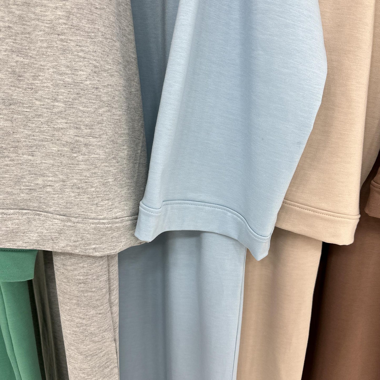 HAYA HAYA1089 Solid Color Hoodie Dress