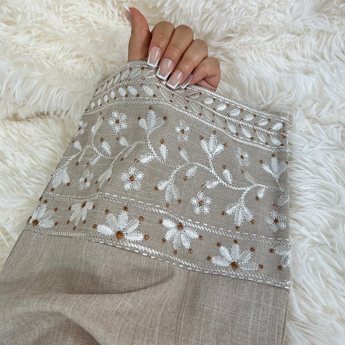 HAYA HA1172 Embroidered Elegant Dress Robe